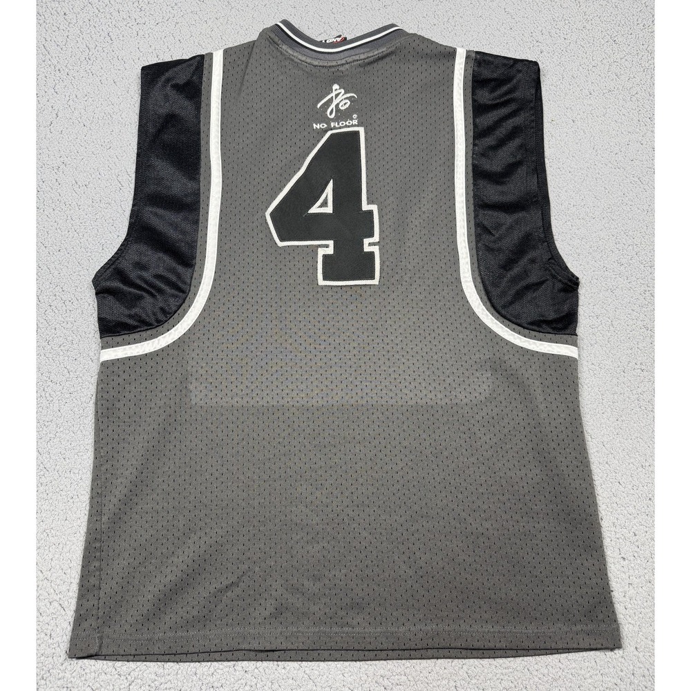 VTG AND1 Tank Top Mens XL Gray Sleeveless Play Hard 4 Mesh Basketball Jersey - Picture 7 of 8